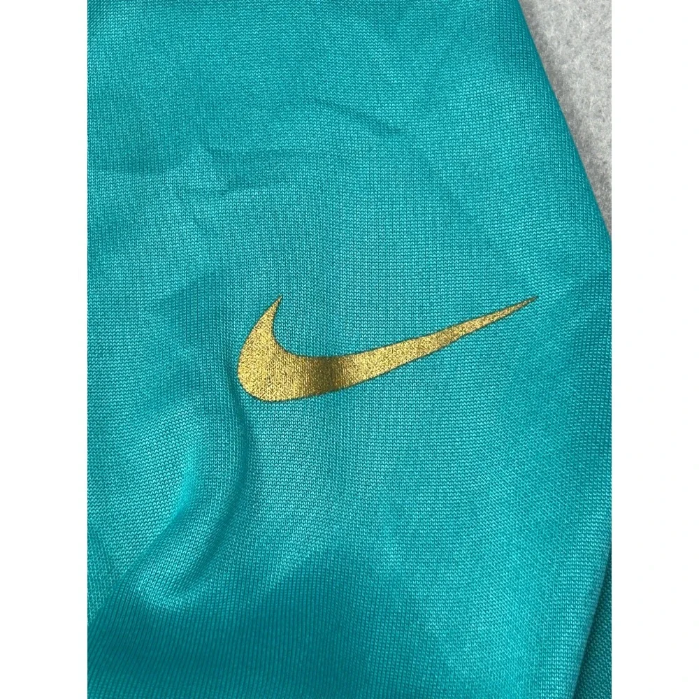 Nike Miami Dolphins Hoodie Polyester Gray Teal Medium Mens